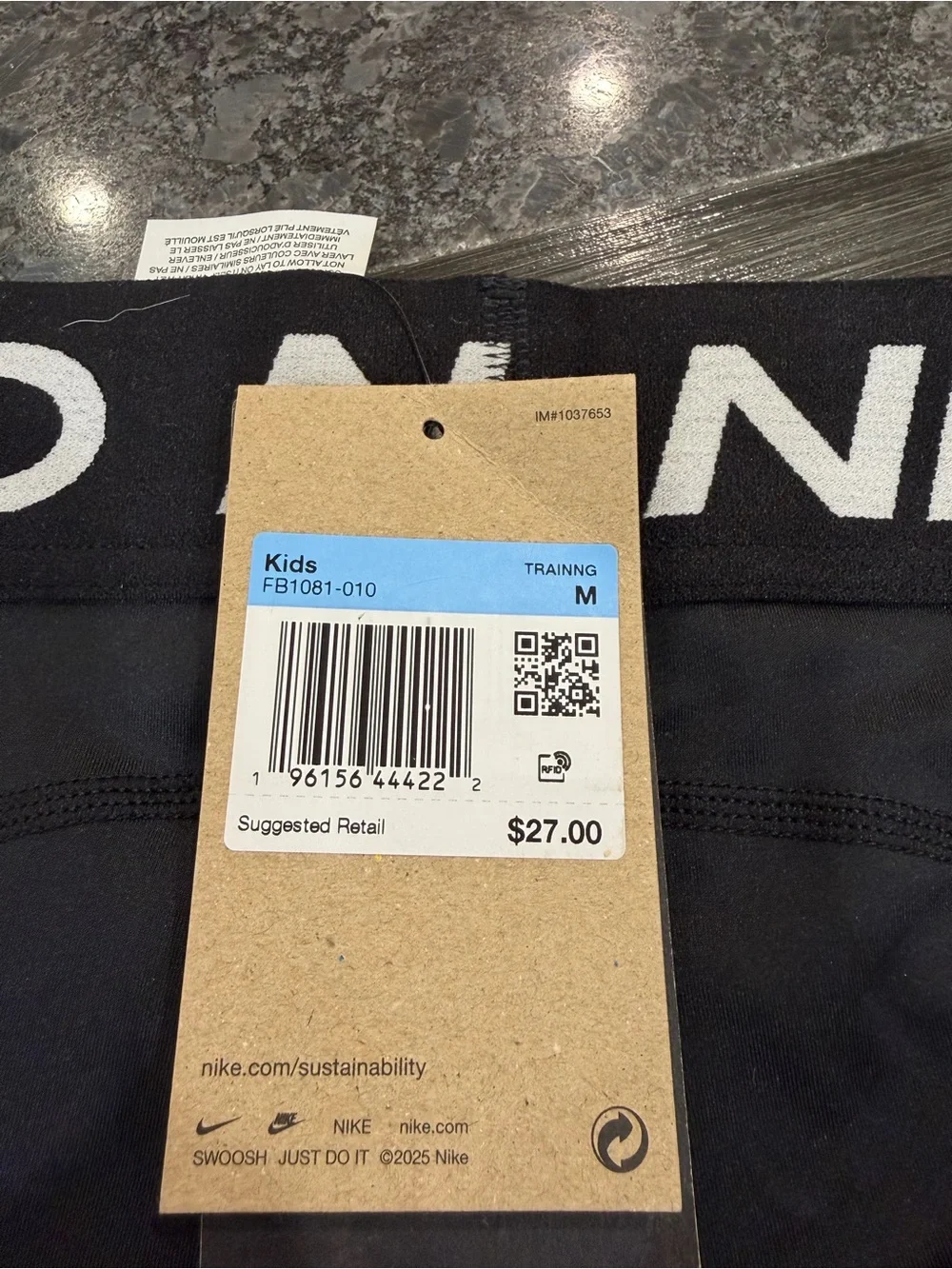 2 pairs, Nike Pro Kids Pink and black shorts